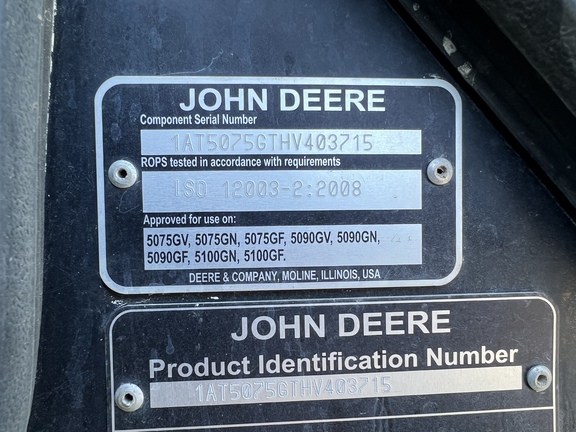 John Deere 5075GV 2017 