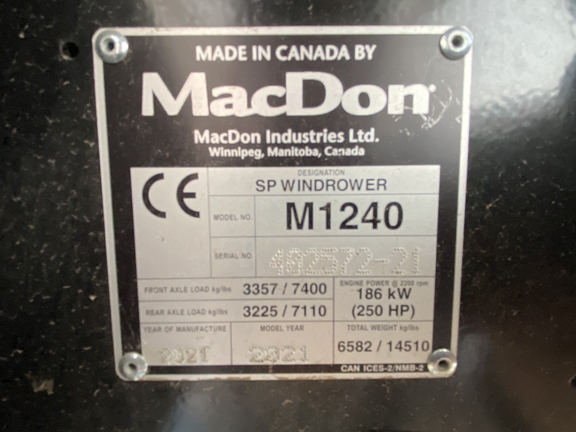 Macdon M1240 2021
