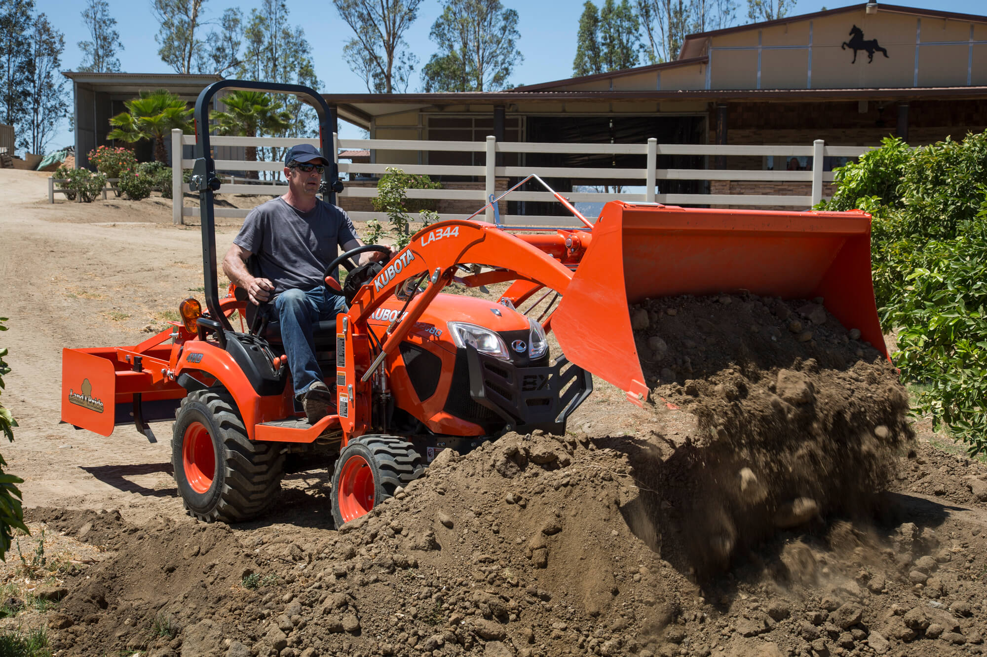Kubota tractor with loader