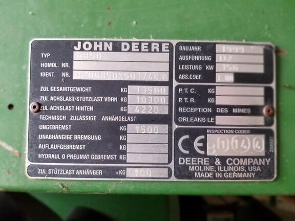 John Deere 6850 1998
