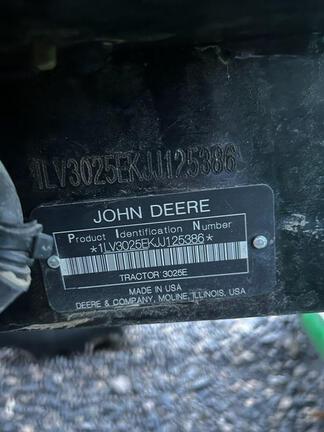 John Deere 3025E 2018