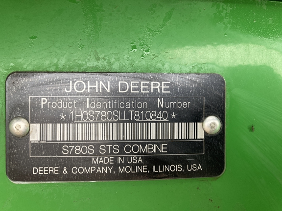 S780 John Deere 2020