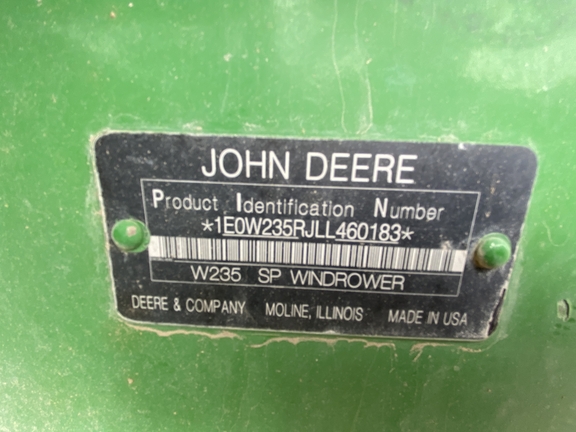 John Deere W235 2020