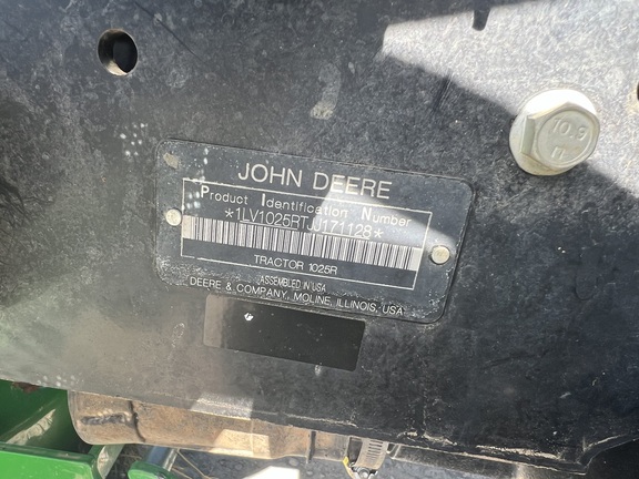John Deere 1025R 2018