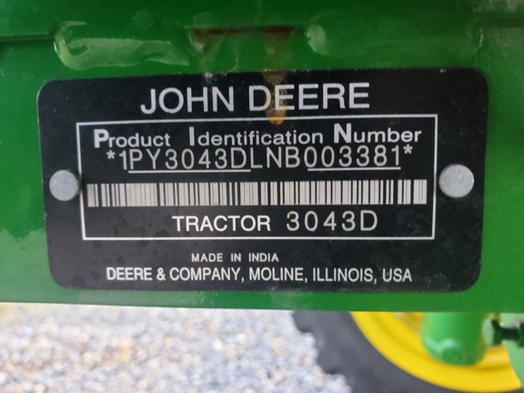 3043D 2022 John Deere