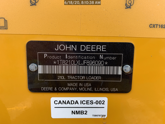John Deere 210L 2019