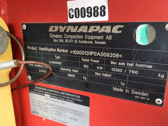 Dynapac CA6000 2014