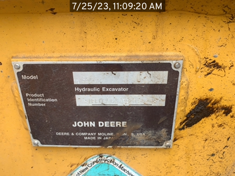 85G 2016 John Deere
