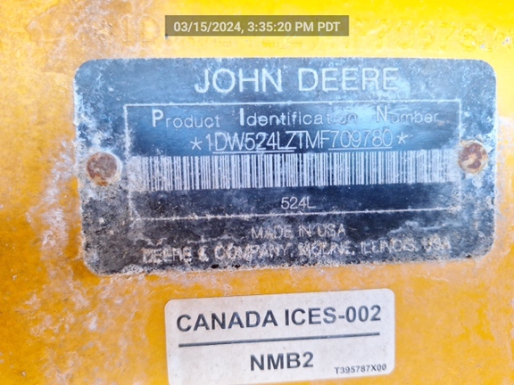 John Deere 524L 2021