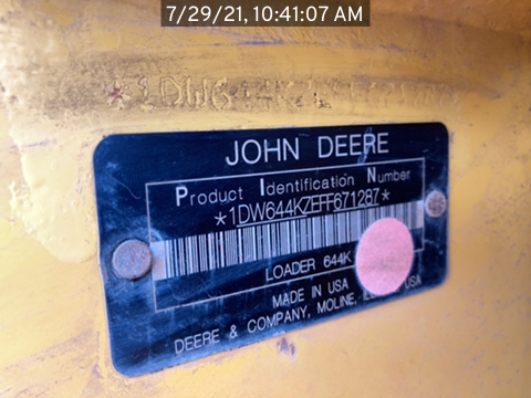 644K 2015 John Deere