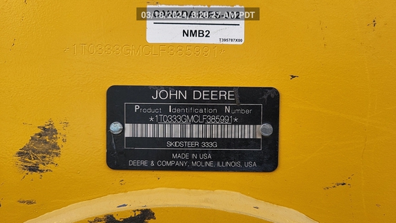 333G 2020 John Deere