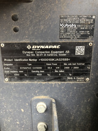 Dynapac CA1300 2018