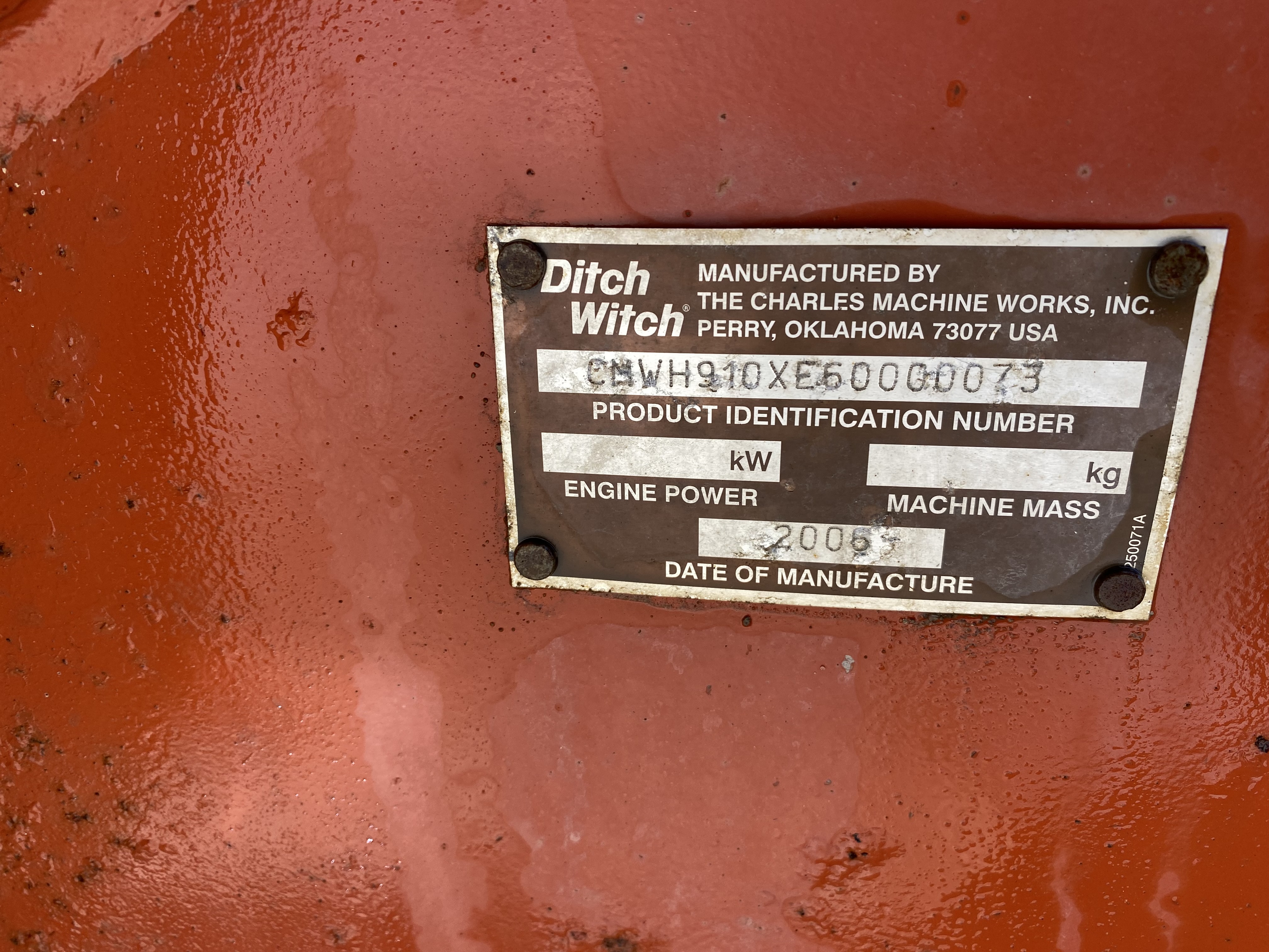 Ditch Witch H910