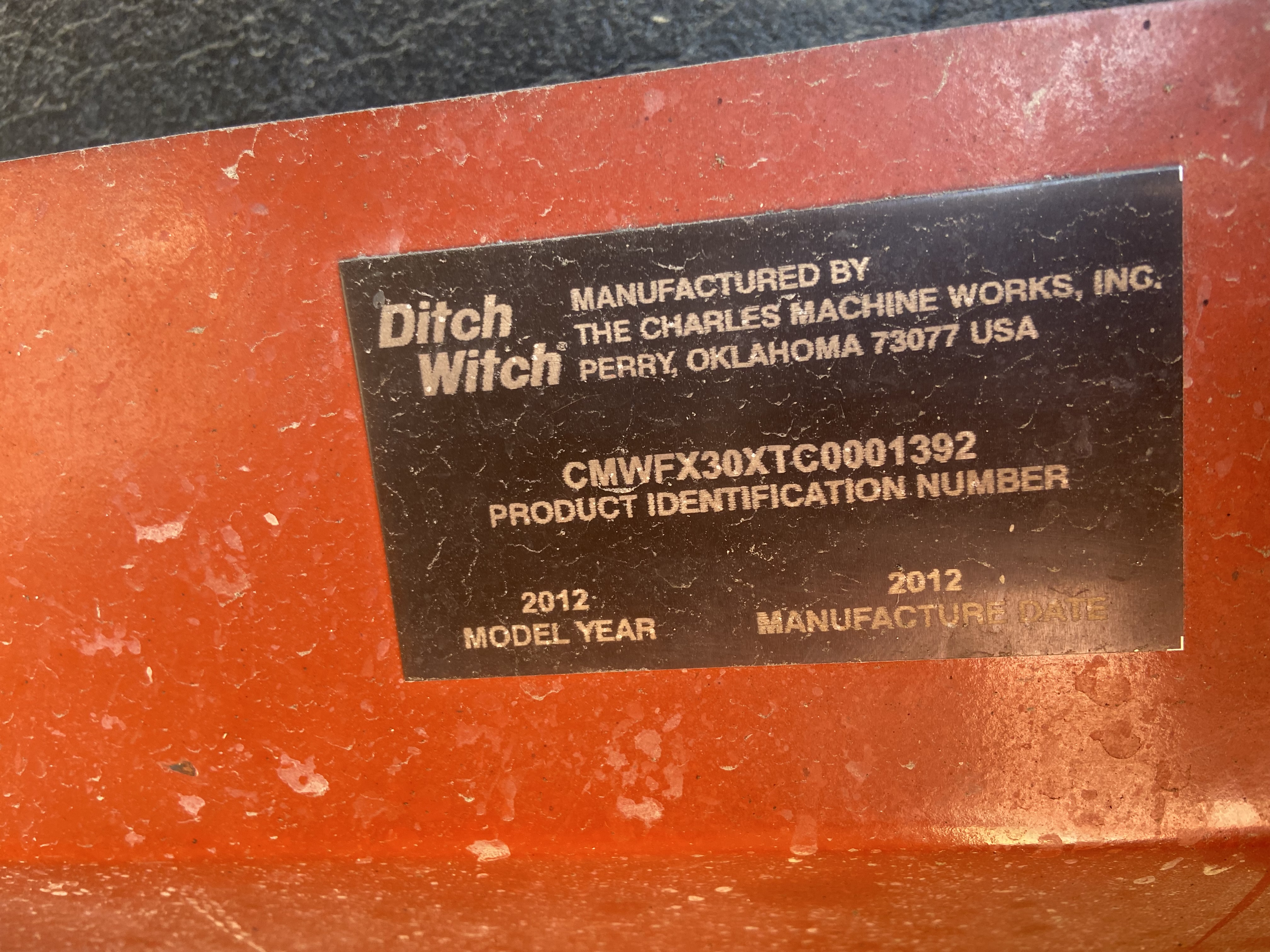 FX30 Ditch Witch 2012